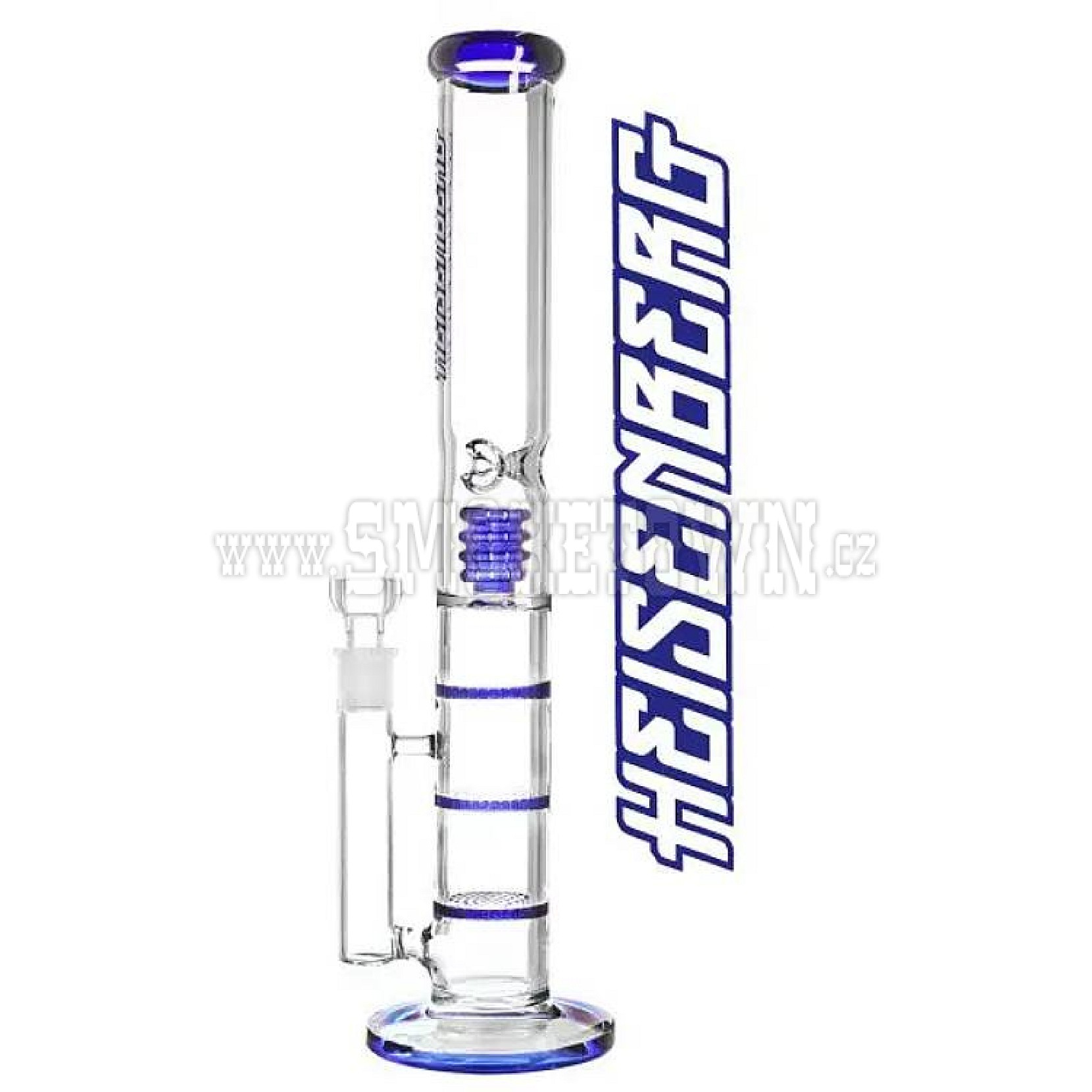 HNGB Glass Bong OCEAN with triple Honeycomb SG 18,8mm 45cm.