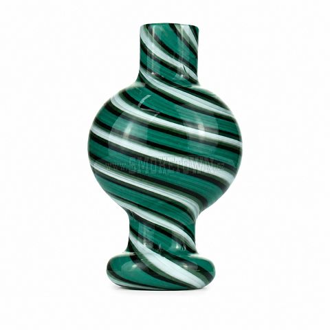 Skleněný Carb Cap Bubble – Green Spiral
