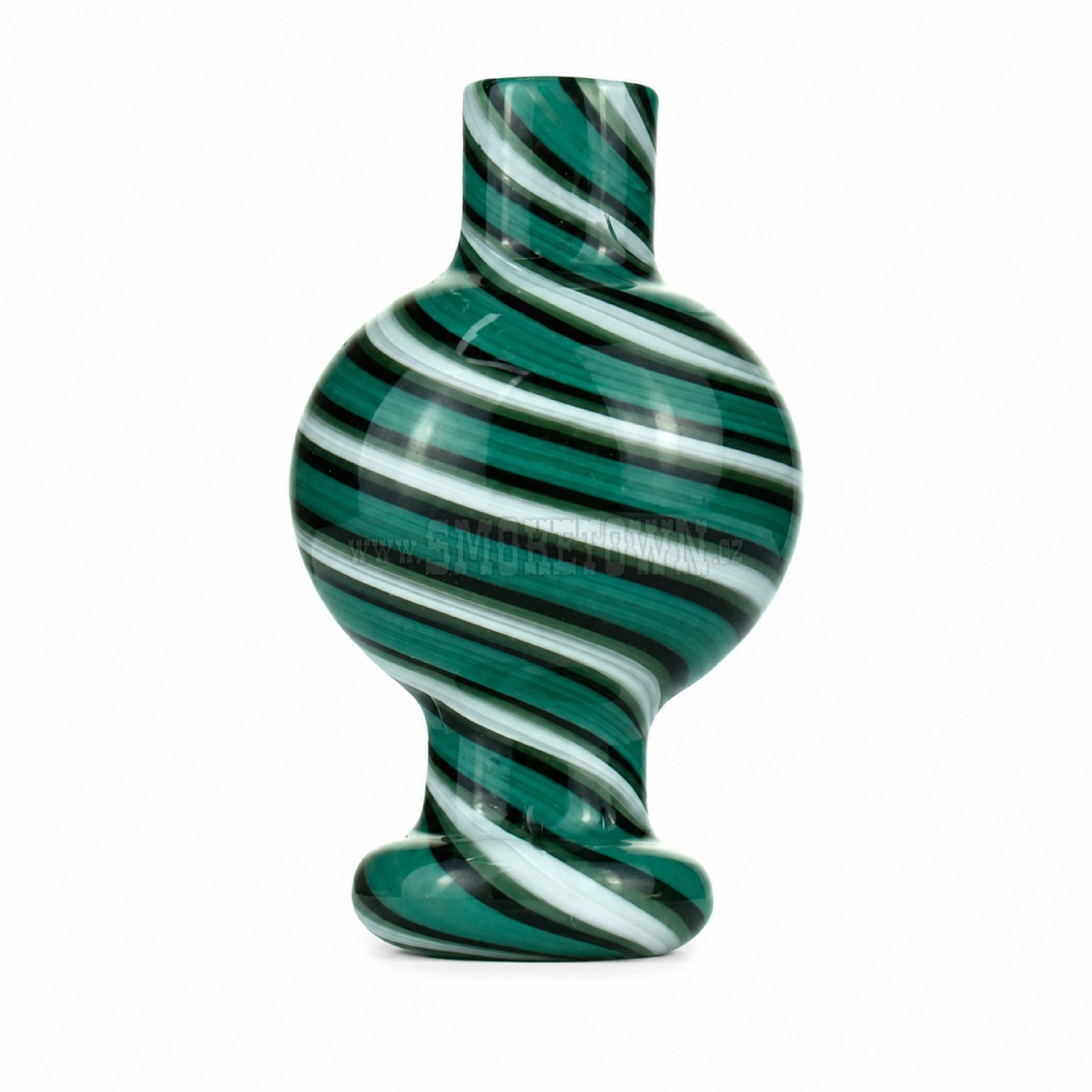 Skleněný Carb Cap Bubble – Green Spiral