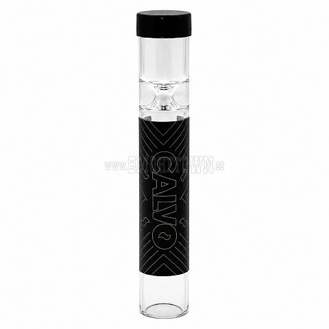 Skleněná Šlukovka (Hitter) s Víčkem – CALVO Black