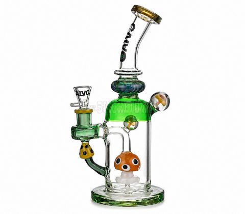 Calvo Mushroom Glass Bong Green
