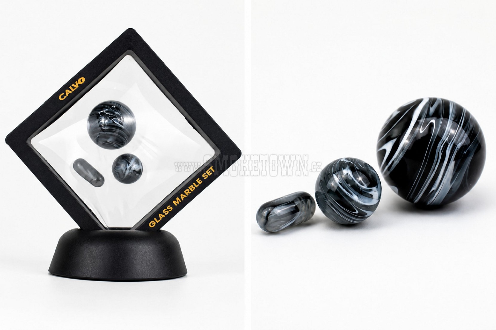 Calvo Marble Set Black/white
