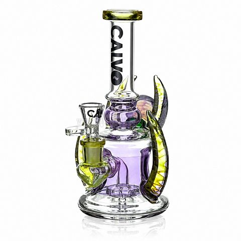 Skleněný bong CALVO Horned Showerhead – fialový