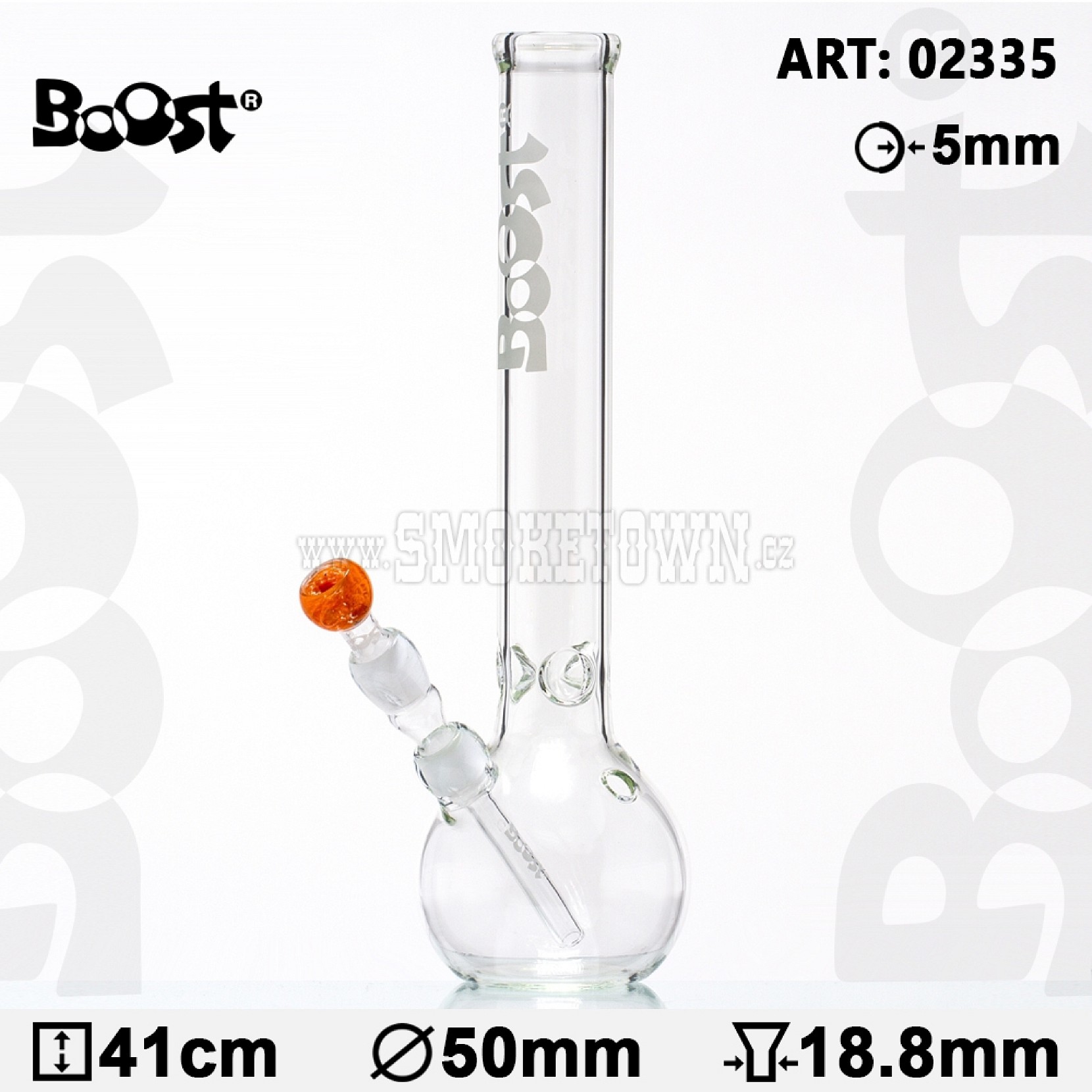Boost ICE Glass Bong Flask 41cm