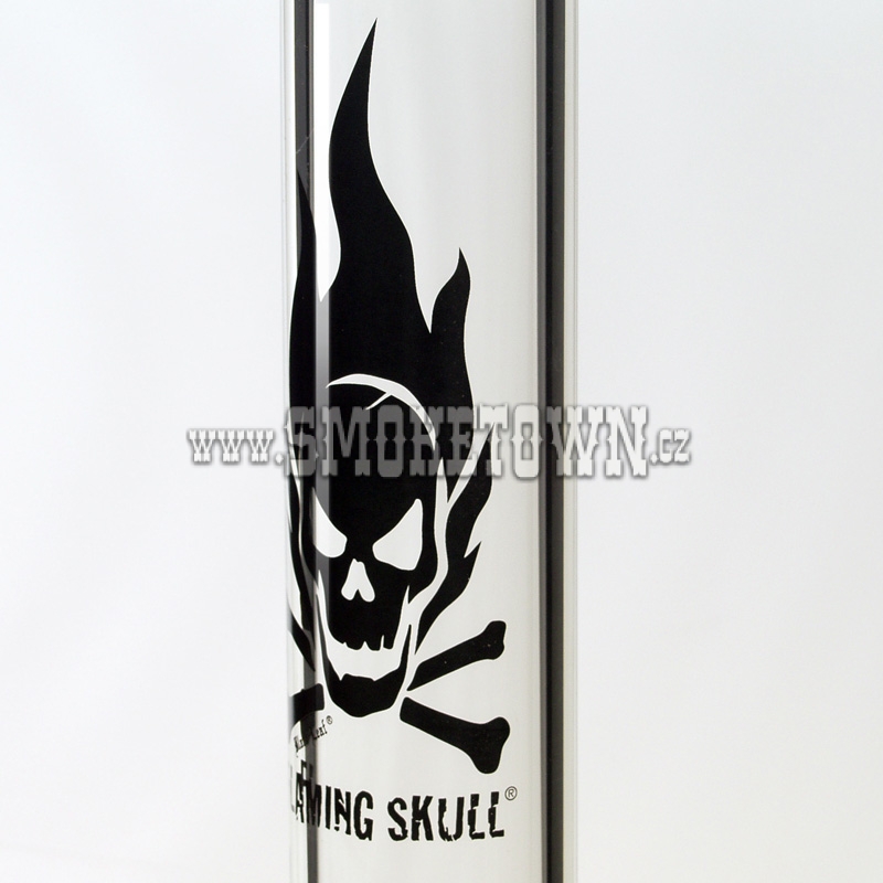 Black Leaf Flaming Skull Icebong Percolator 50cm