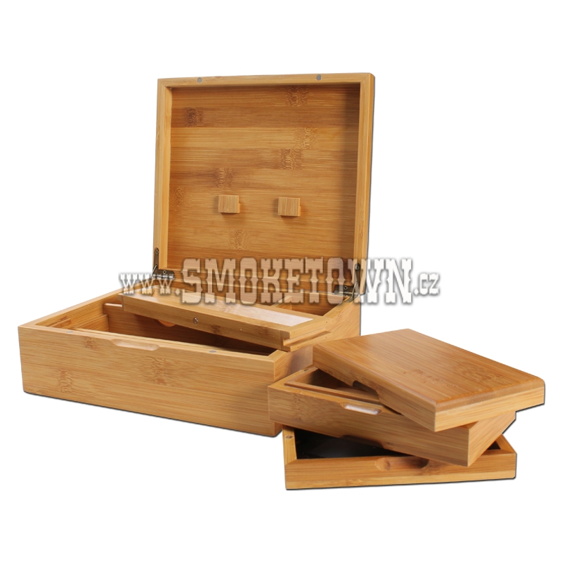 Black Leaf Bamboo Stoner Box