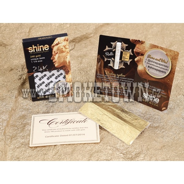 Shine 24K Gold Rolling Paper 1 ks