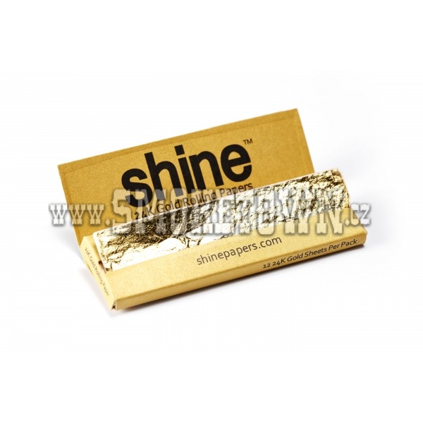 Shine 24K Gold Rolling Papers  12 ks