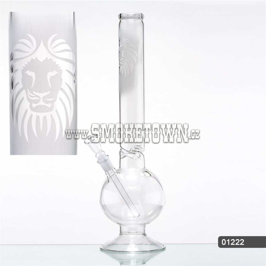 Sand Rasta Lion ICE Glass Bong Flask 46cm