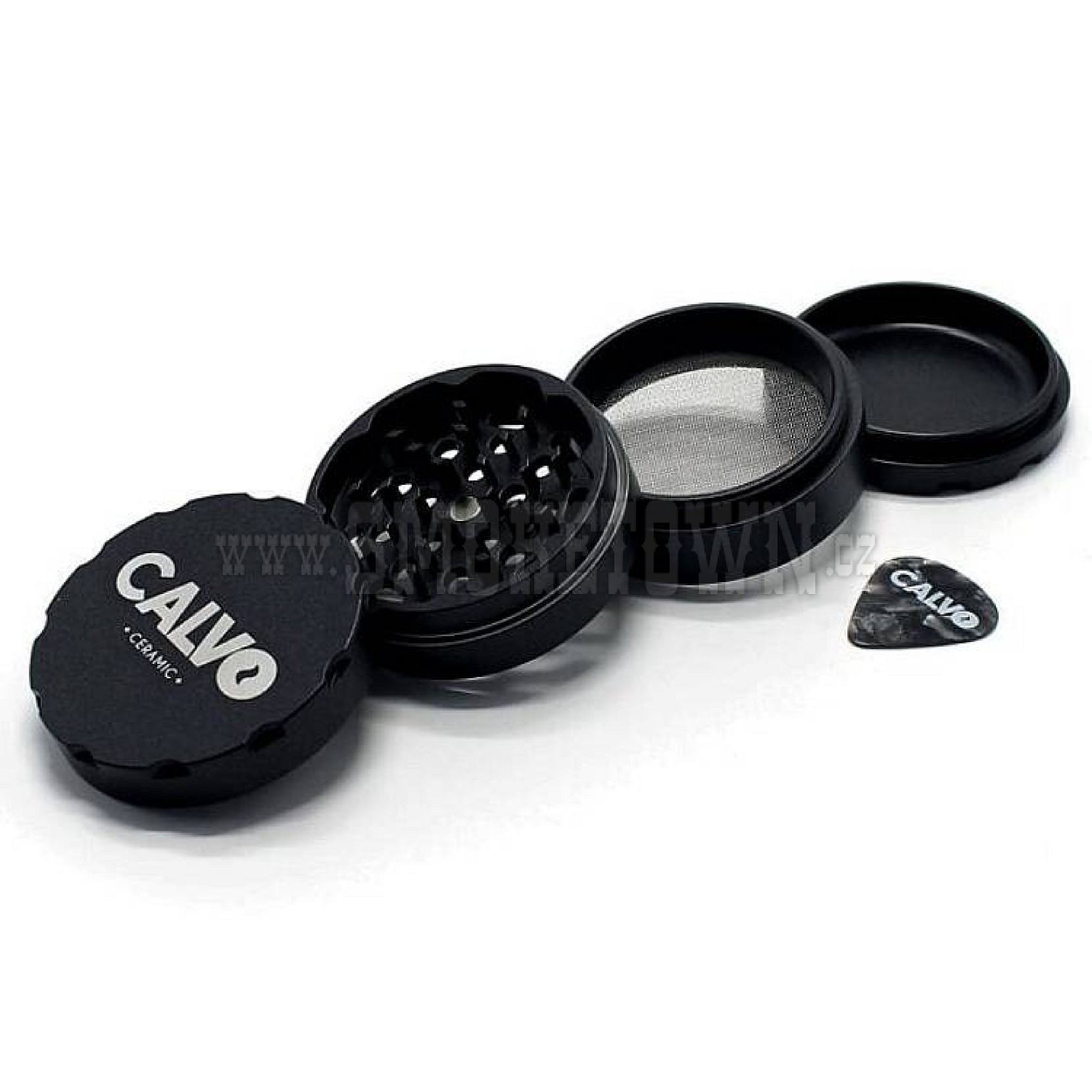 Calvo Ceramic Grinder Matte Charcoal – 63 mm