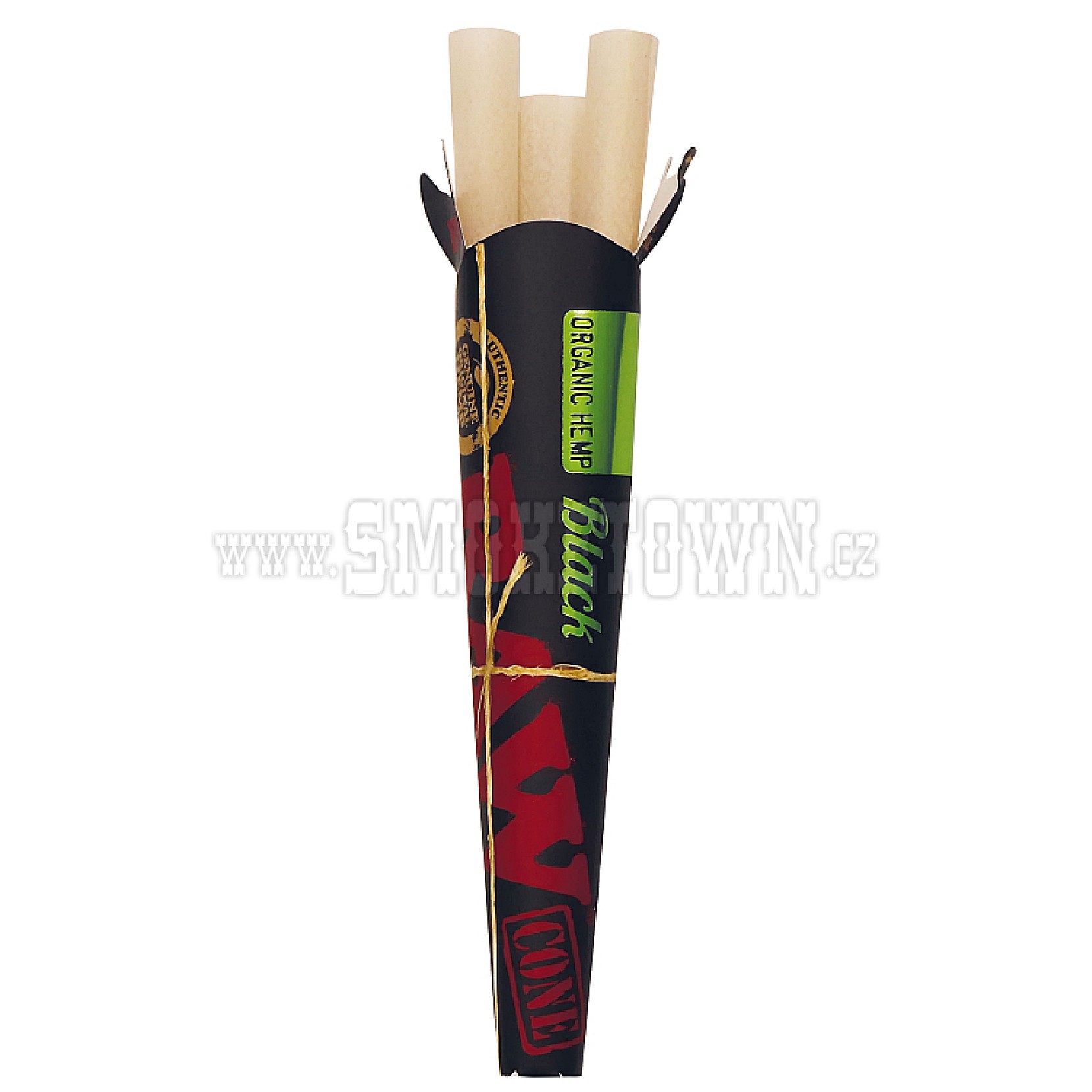 RAW Cones Organic Black 3ks