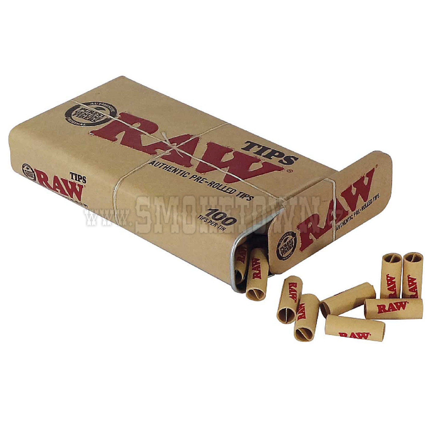 RAW Prerolled Tips Tin (100ks)