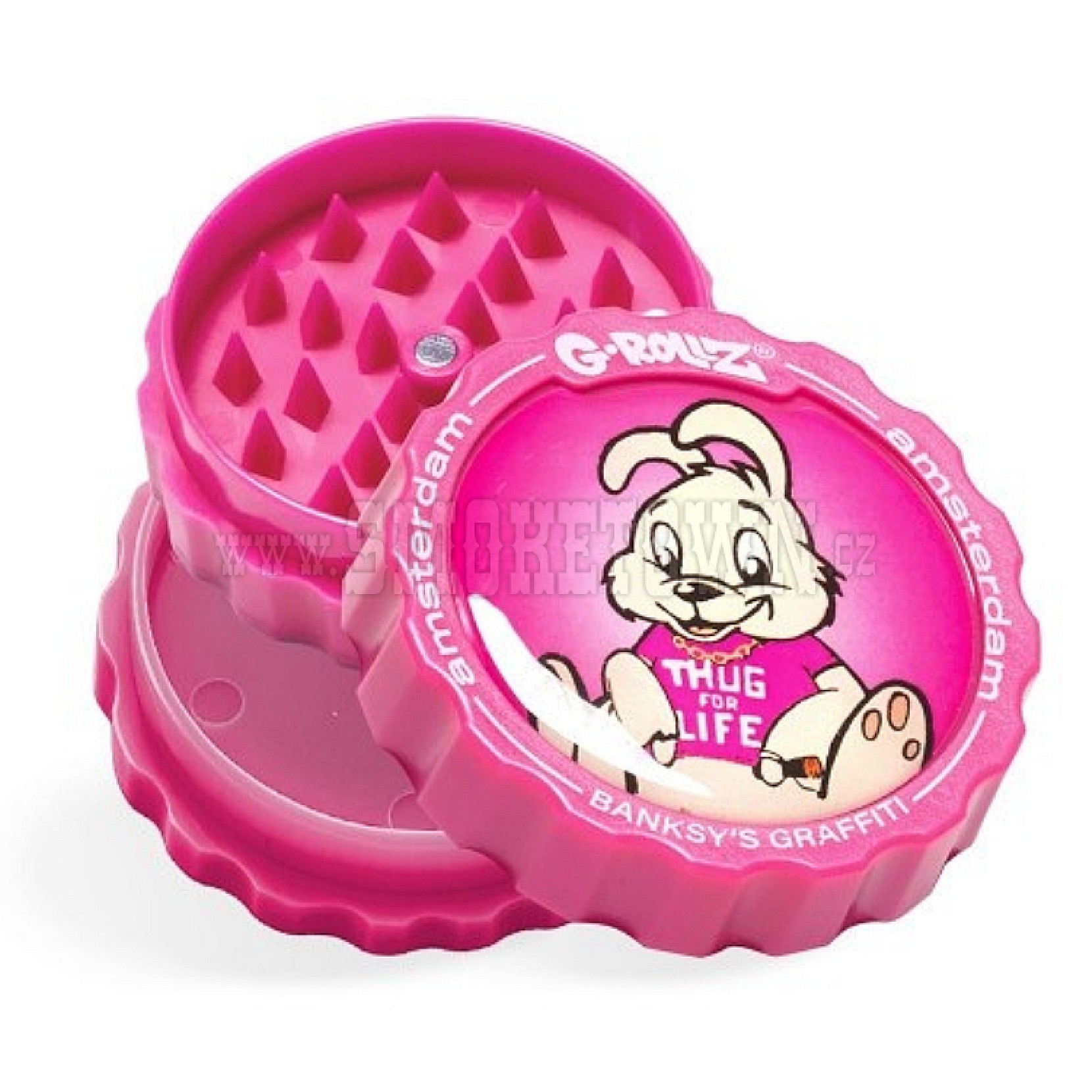 G-Rollz | Banksy´s Graffiti 3-Part Grinder 53mm Thug for Life