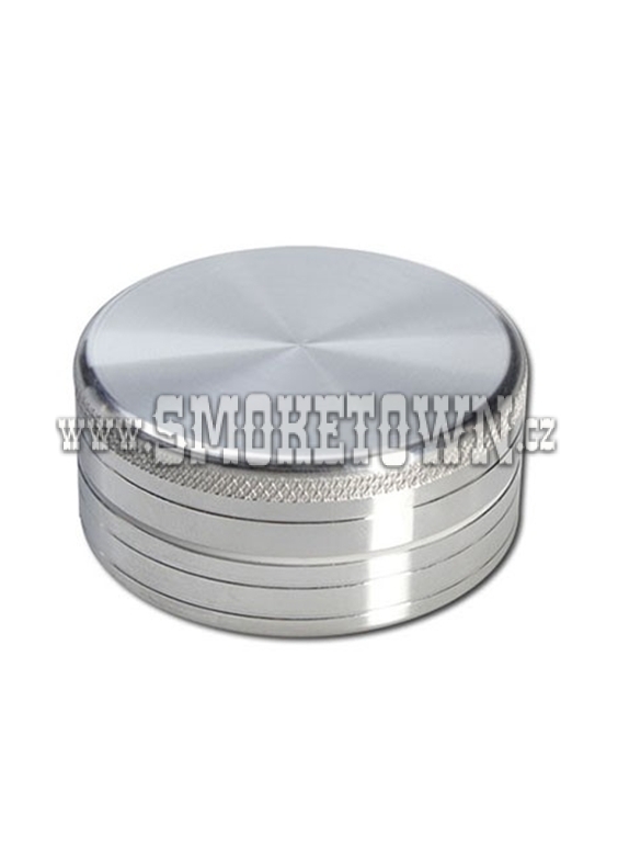 Black Leaf Grinder Silver 2part