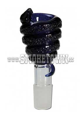Glassbowl Viper coloured Blue SG18