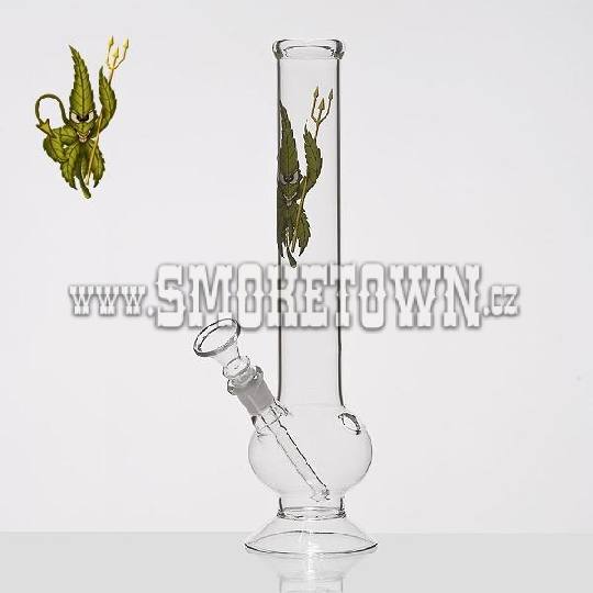 CannaHeroes Cannadevil Glass Bong Flask 30cm