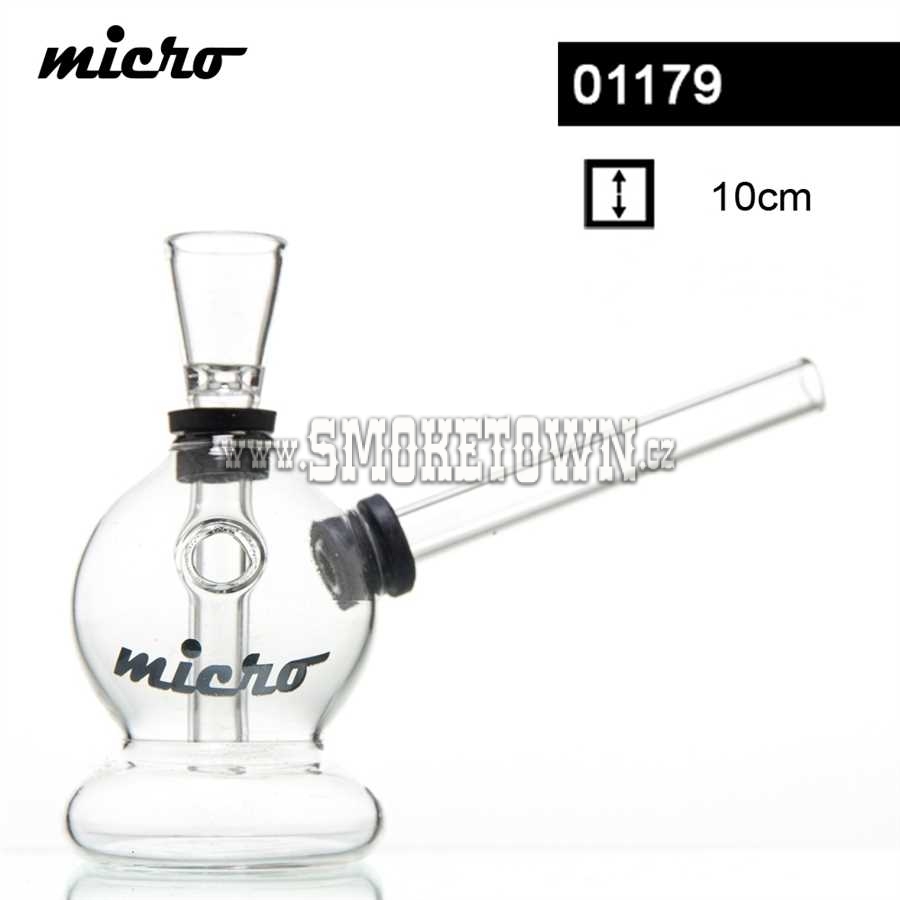 Micro Glass Bong Flask 10cm
