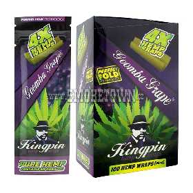 Kingpin Hemp Wraps Grape 4 ks