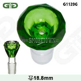 Grace Glass Bowl Daimond Green SG18