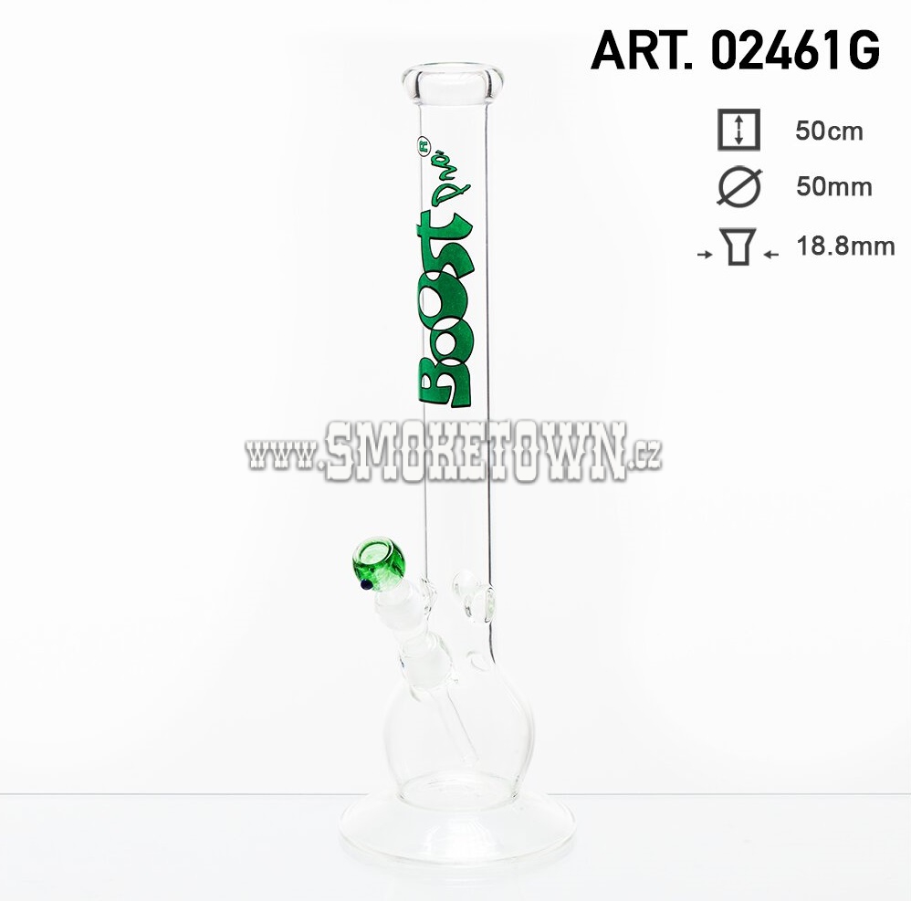 Boost Pro Bouncer Glass Bong Flask 50cm