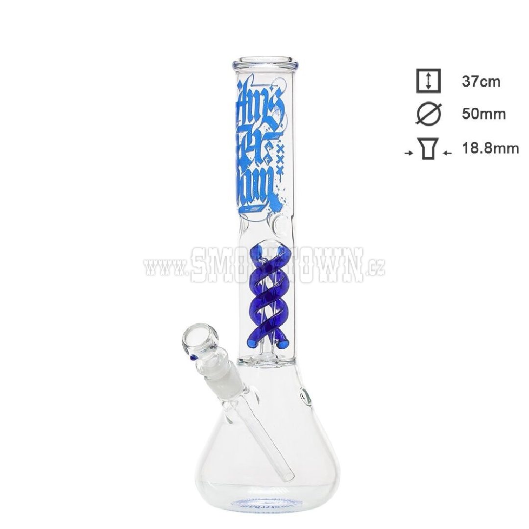 Amsterdam XXX Icebong Spiral Percolator Blue 37cm