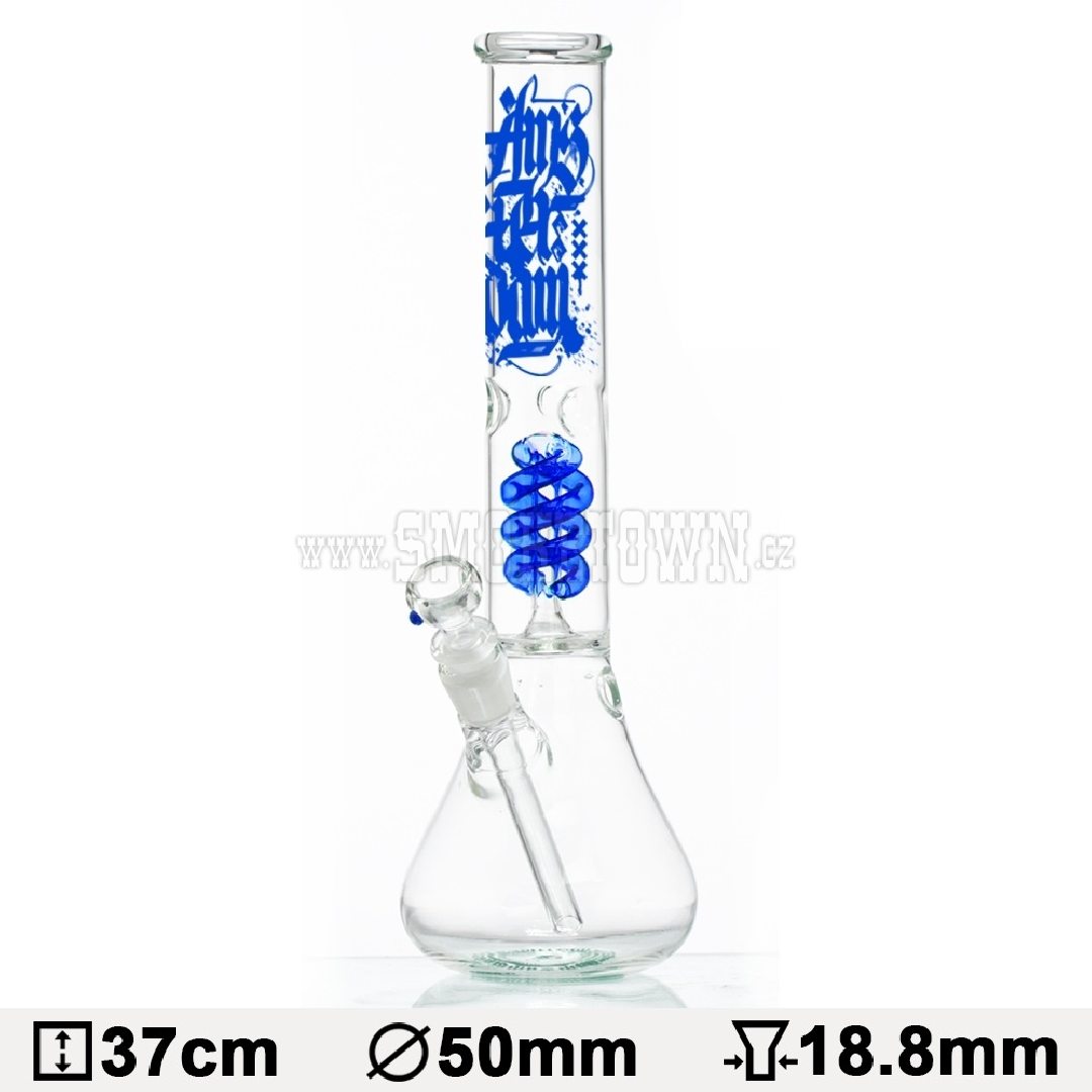 Amsterdam XXX Icebong Spiral Percolator Blue 37cm 2