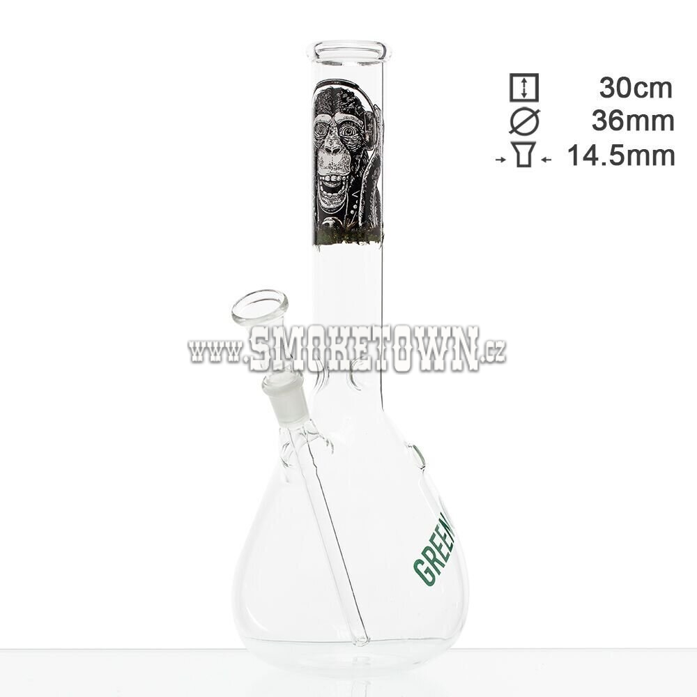 Greenline Monkey ICE Glass Bong Flask 30cm