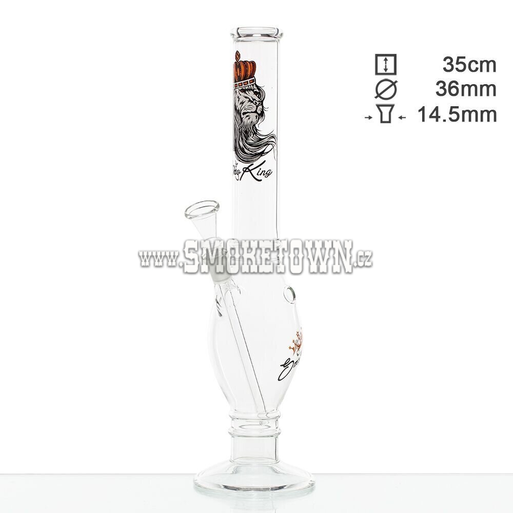 SmoKing Lion Glass Bong Flask 35cm