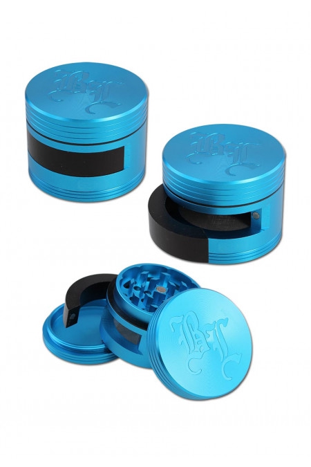 BL Dooor Aluminium Grinder 3-part blue