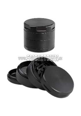Aluminium Grinder 4-part black