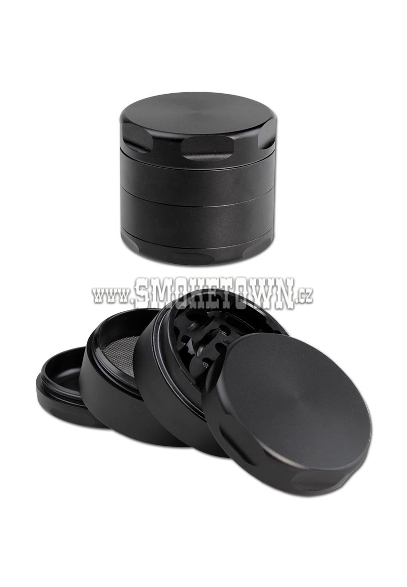 Aluminium Grinder 4-part black