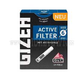 Gizeh Black Activated Charcoal Filter 6mm 34ks