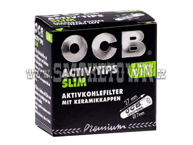 OCB Activ Tips Slim 10ks