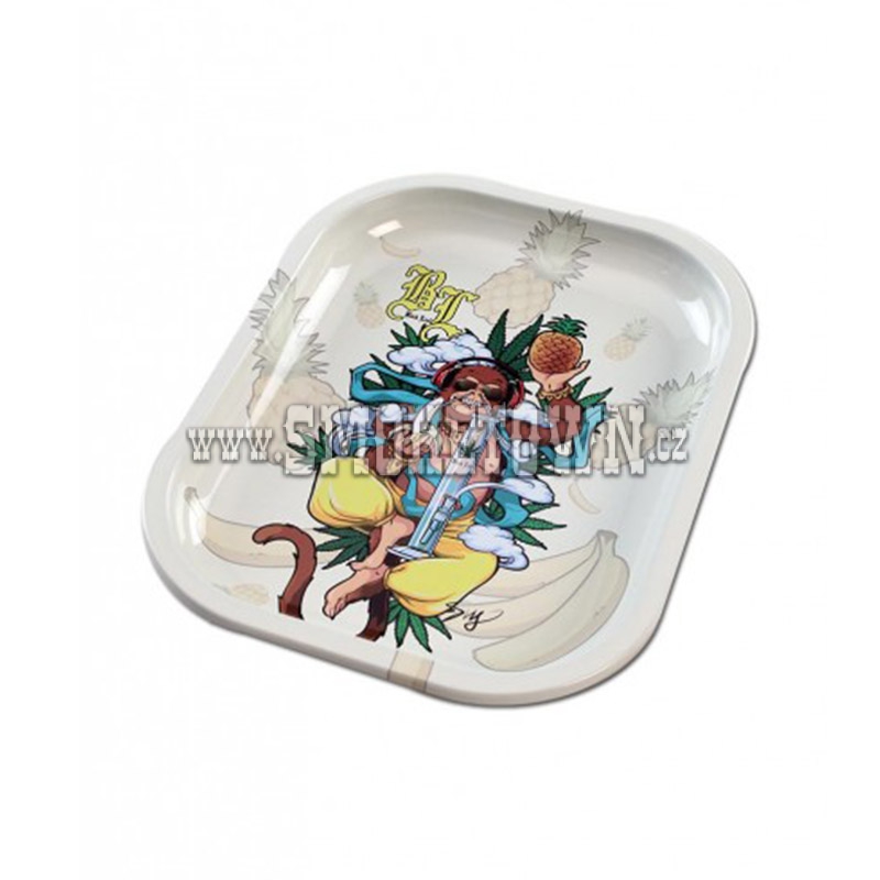 Tray Black Leaf Hanuman 18x14cm