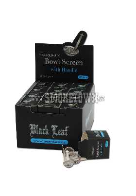 Black Leaf Bowl Spoon Screens 3ks 15mm