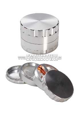 Propeller Aluminium Grinder 4-part silver
