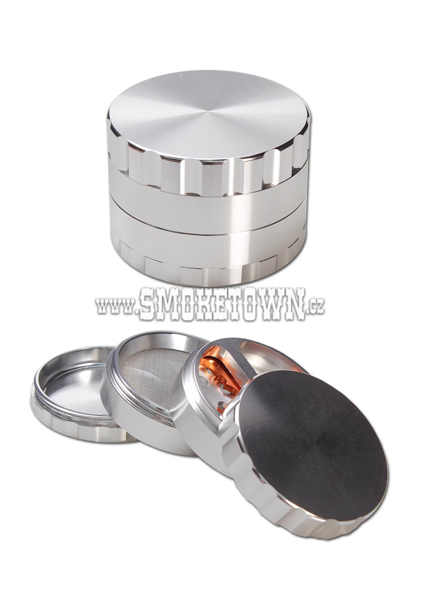 Propeller Aluminium Grinder 4-part silver