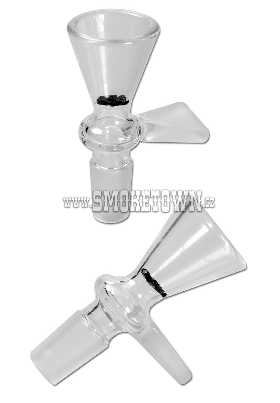 Glass Bowl conical clear with Handle SG14