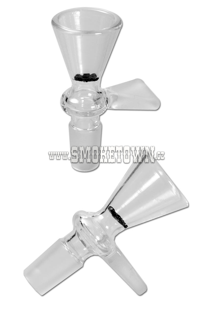 Glass Bowl conical clear with Handle SG14