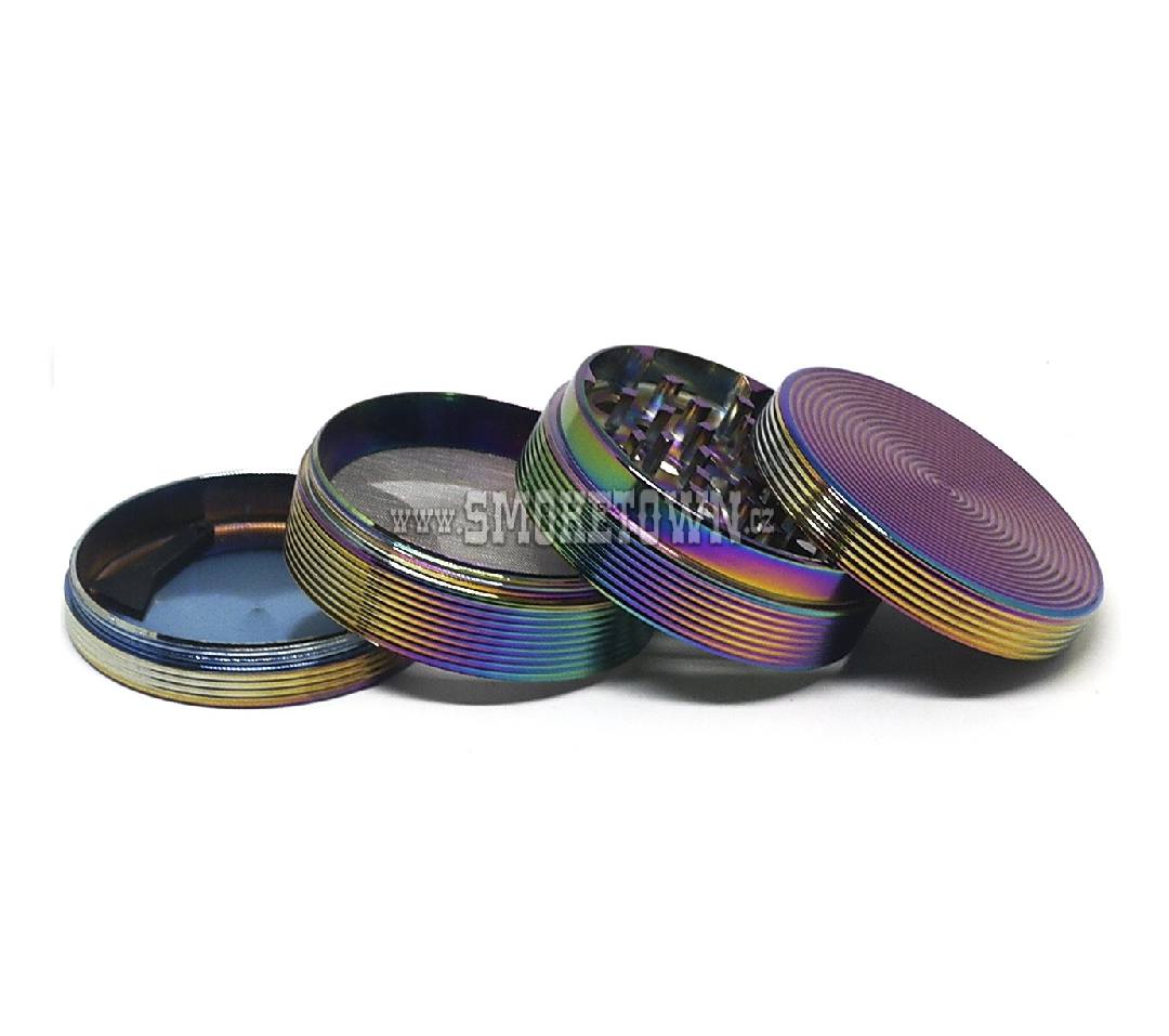 Ripple grinder 4-part rainbow 60mm 2