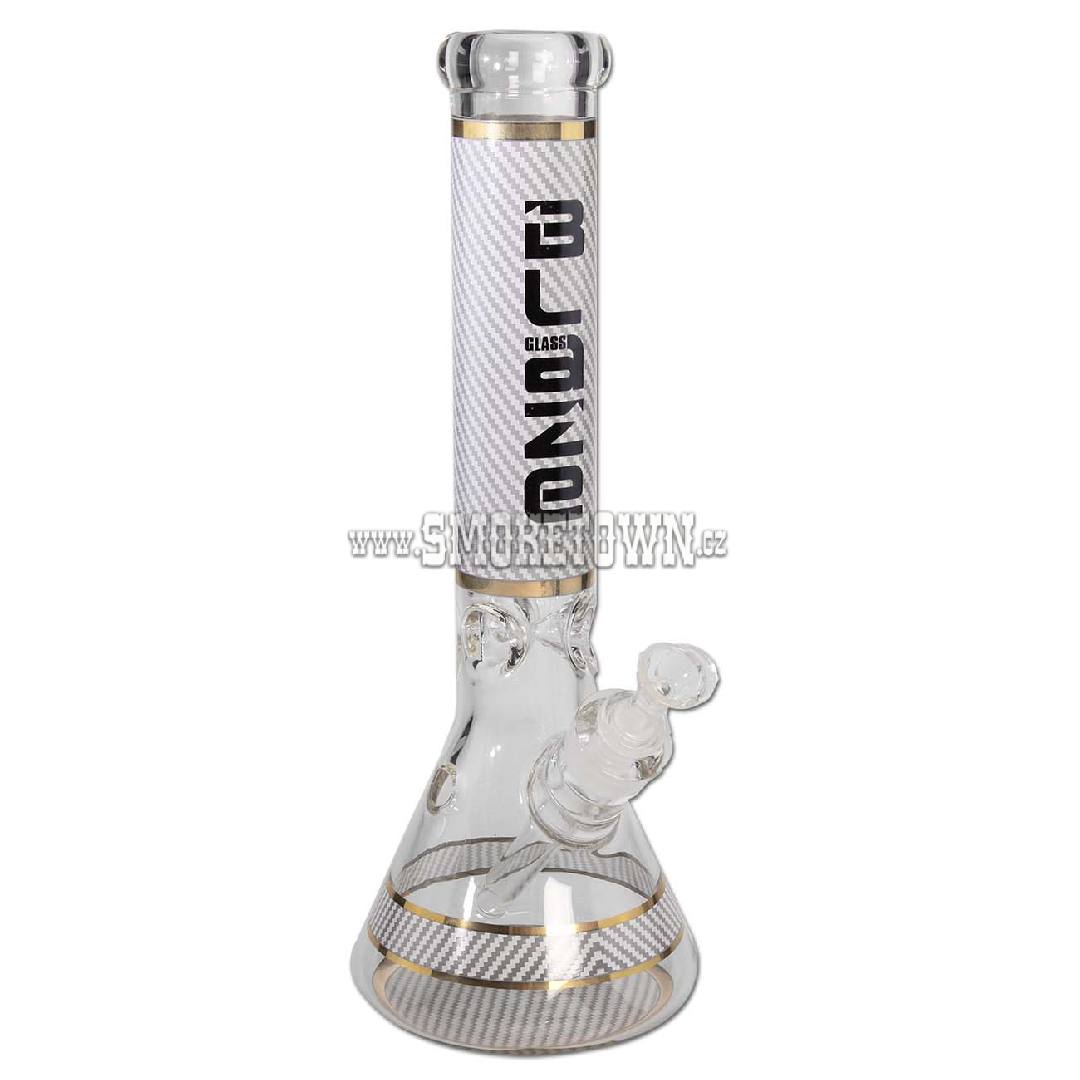 Blaze Glass Bong Stripes BEaker Ice 7mm 35cm