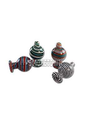 Carb Cap Spiral in Colour Mix 26mm