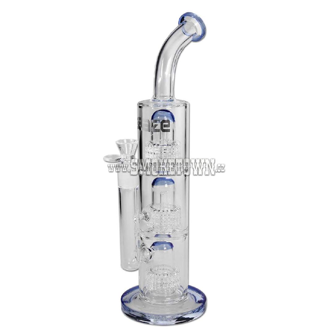 Blaze Glass Bong with 3x Drum Percolator 40cm
