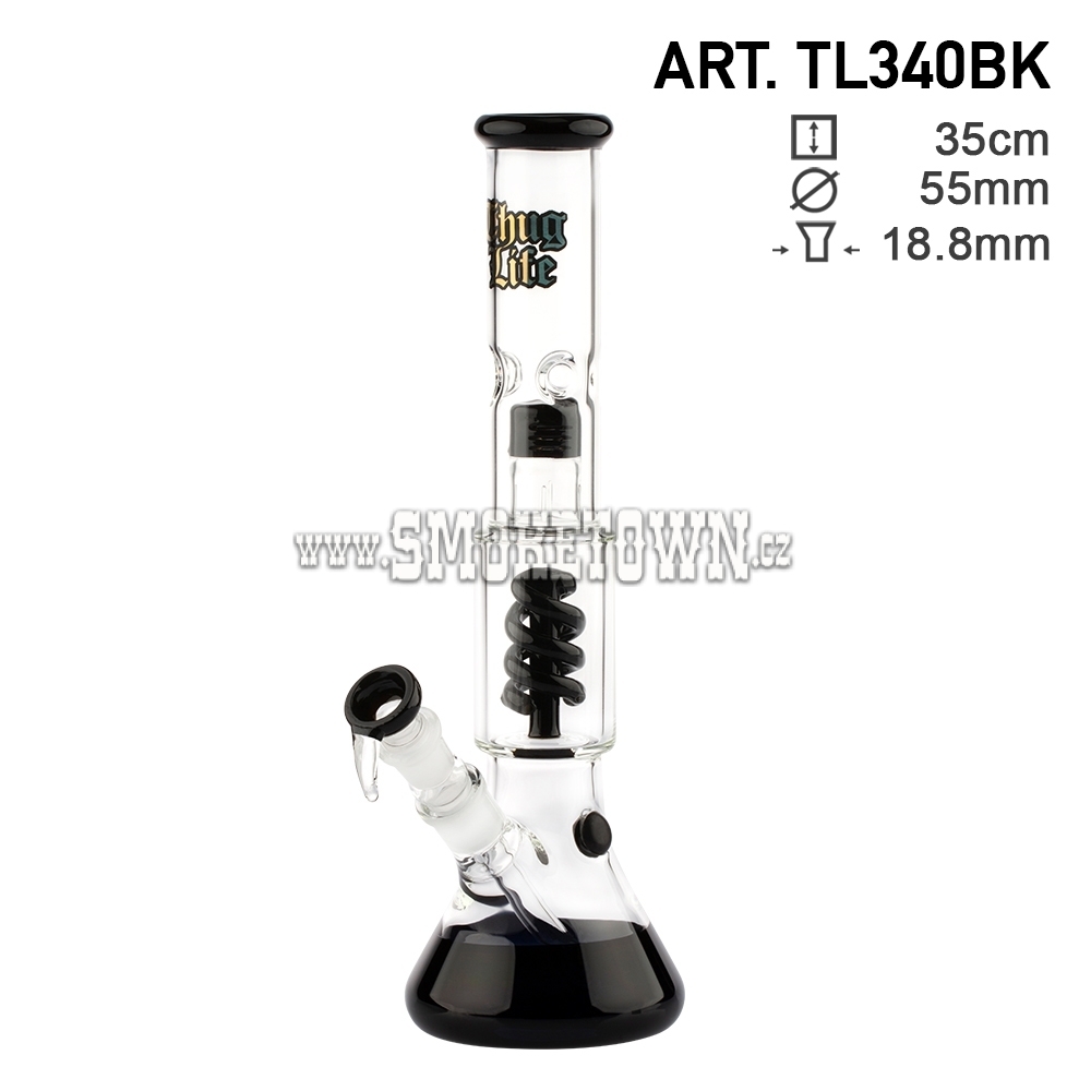 Thug Life OG Series Icebong Spiral Percolator Black 35cm