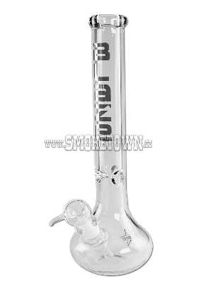 BLAZE GLASS Ice Bong with Belly clear 40cm WT9mm