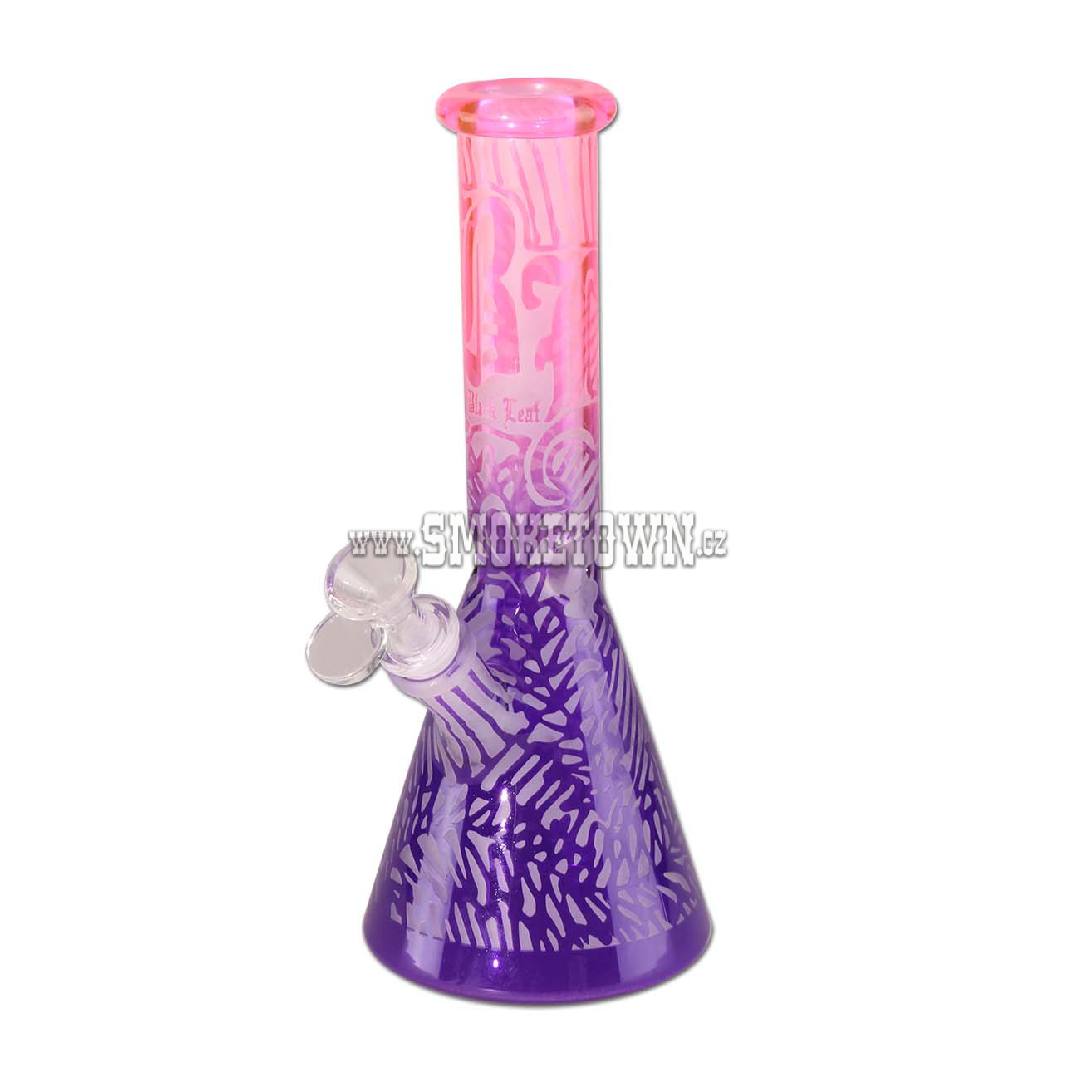 Black Leaf Sandblast Ice Bong 25cm