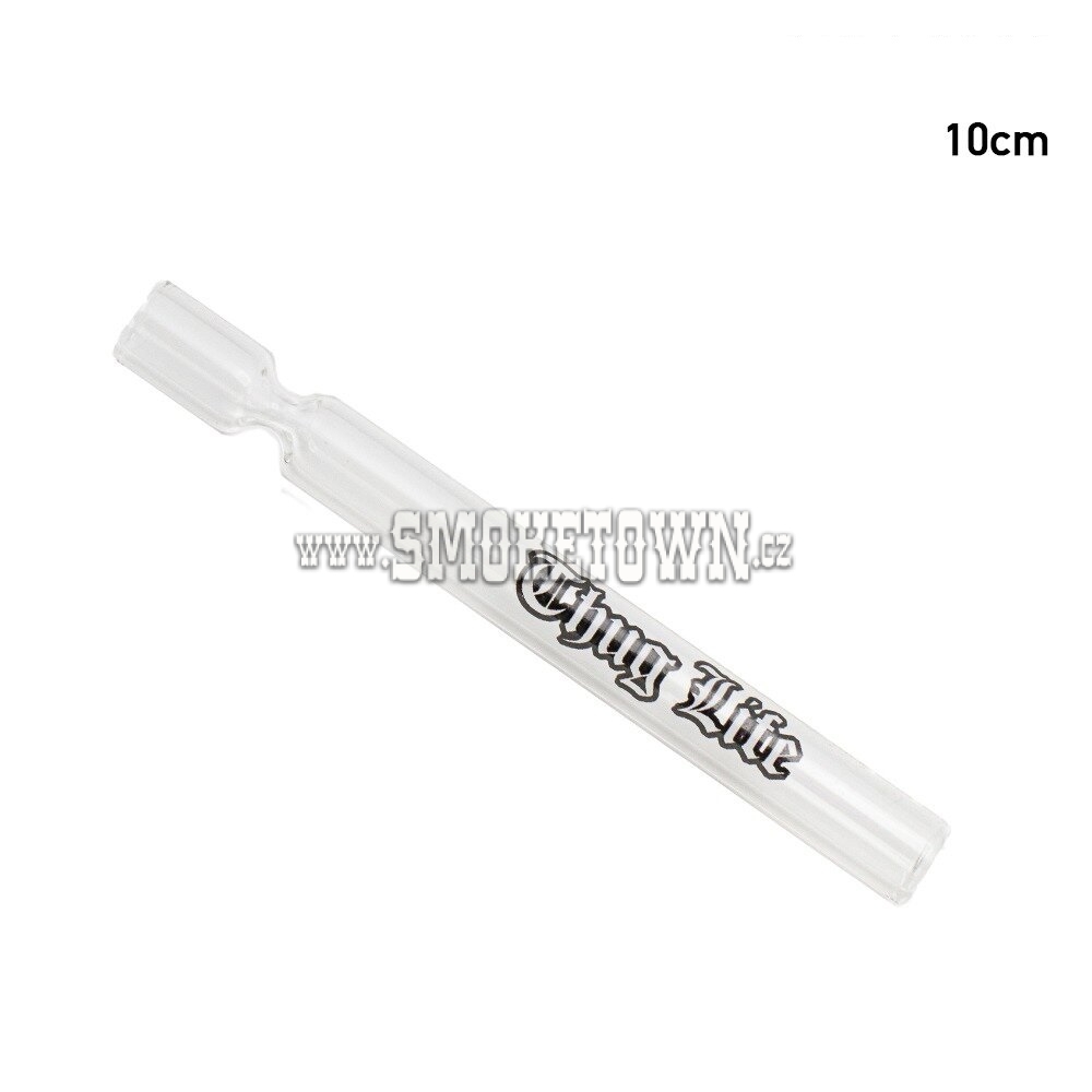 Thug Life Straight Glass Pipe One Hitter 10cm