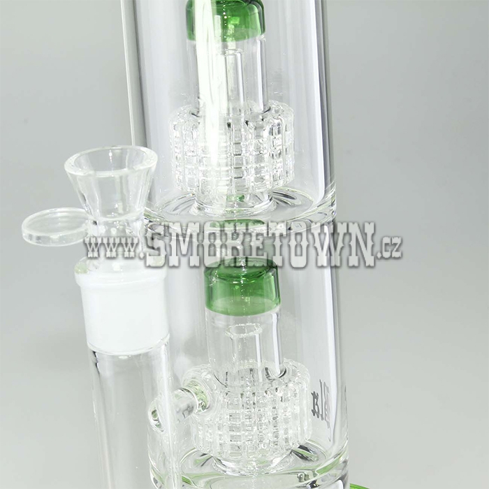 BL Ice Bong 2x Drum Percolator Grey 41cm 2