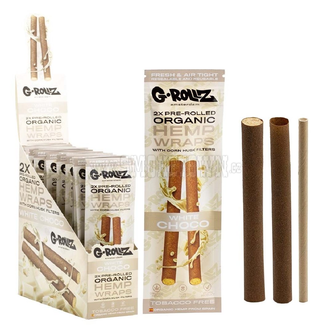 G-Rollz Pre-Rolled Organic Hemp Wraps - White Chocolate