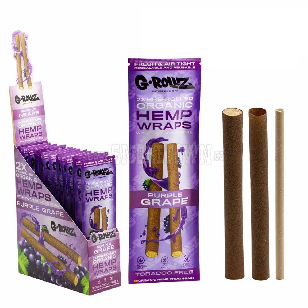 G-Rollz Pre-Rolled Organic Hemp Wraps - Purple Grape